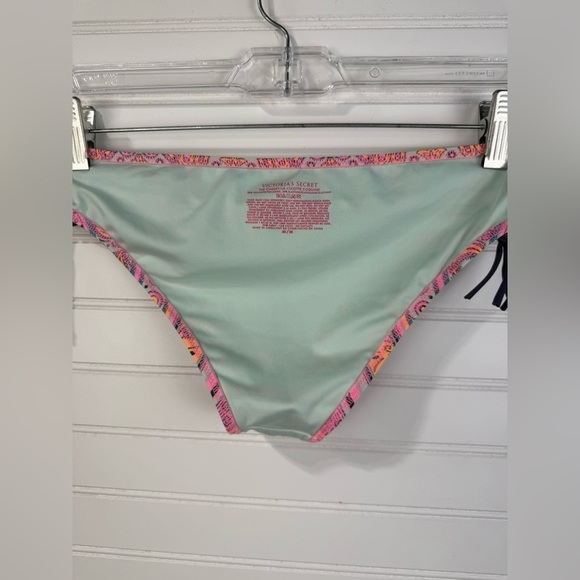Victoria’s Secret tankini bikini paisley pink, purple, mint swimsuit set. Size M - Picture 11 of 16